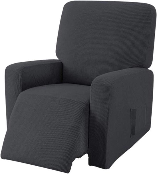 Cuscini elastici per divano in tessuto Jacquard, adattabili per poltrone relax in grigio.