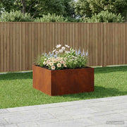 Vaso da giardino Ruggine 60 x 60 x 40 cm Acciaio Corten 8005104