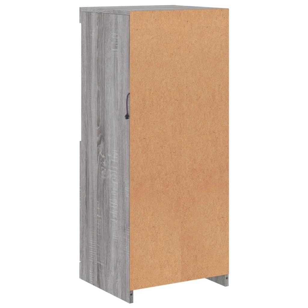 Buffet credenza cassettiera armadio mobile contenitore organizer per cucina soggiorno salotto con luci LED Sonoma 41 x 37 x 100 cm grigio 02_0030074