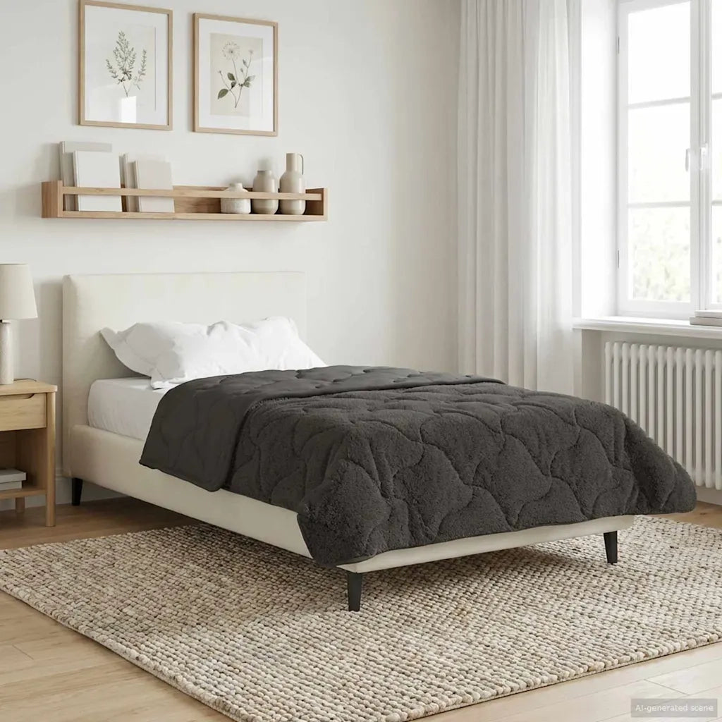 Piumone Completo Annuale Trapuntato Antracite 155 x 220 cm 42026236