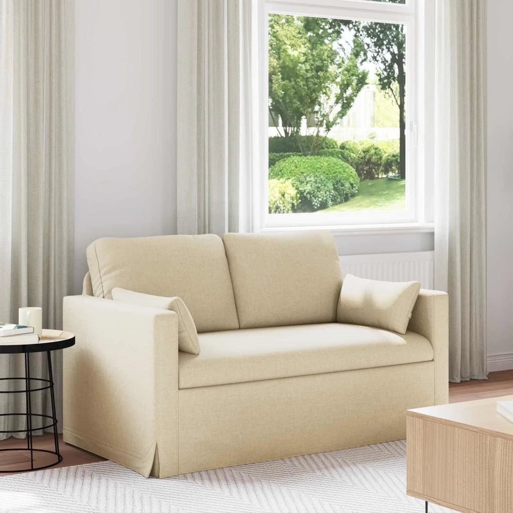 Divano | Divano da soggiorno | Sofa Crema 139 x 78 x 80 cm Tessuto