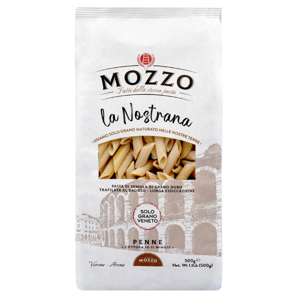 Mozzo la nostrana penne pasta con grano veneto 12 confezioni da 500 grammi