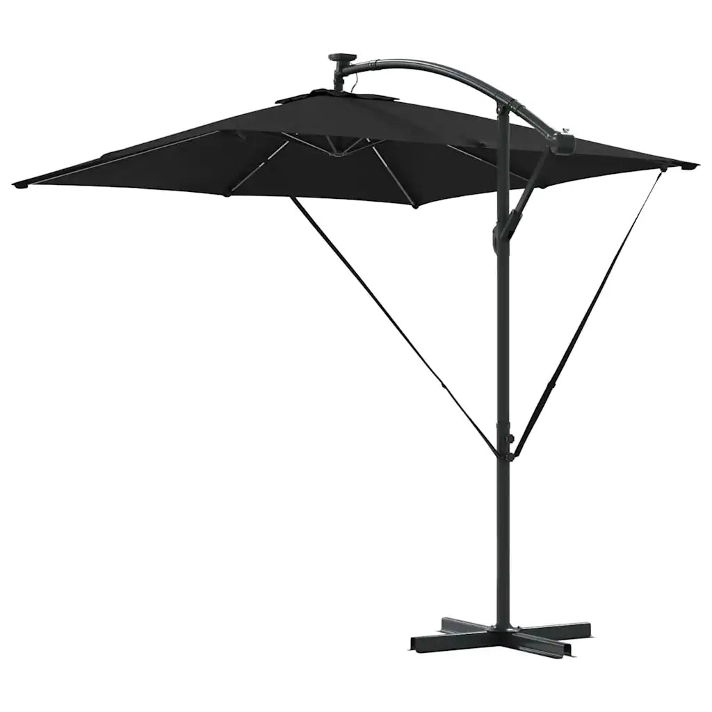 Ombrellone Nero 249 x 249 x 250 cm Poliestere e Alluminio 42003403