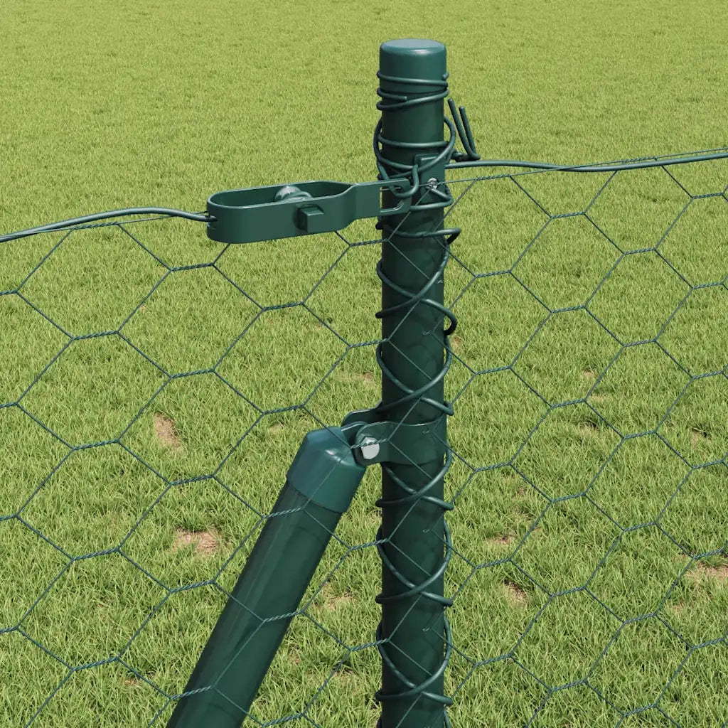 Palo della recinzione Verde 100 x 1 m (maglie da 50 mm)