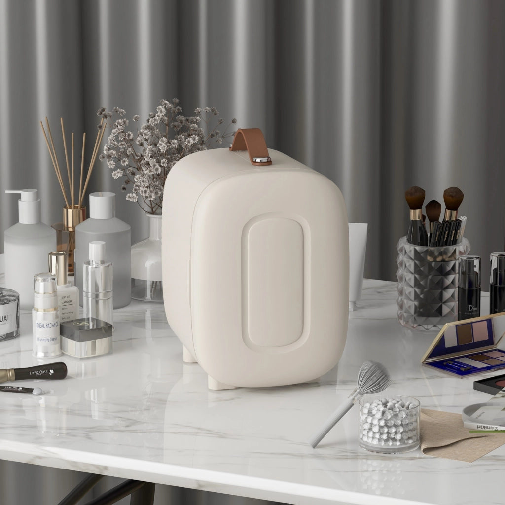 MINI FRIGORIFERO PORTATILE 4 L 29 x 20,5 x 30,5 cm Bianco crema Alluminio
