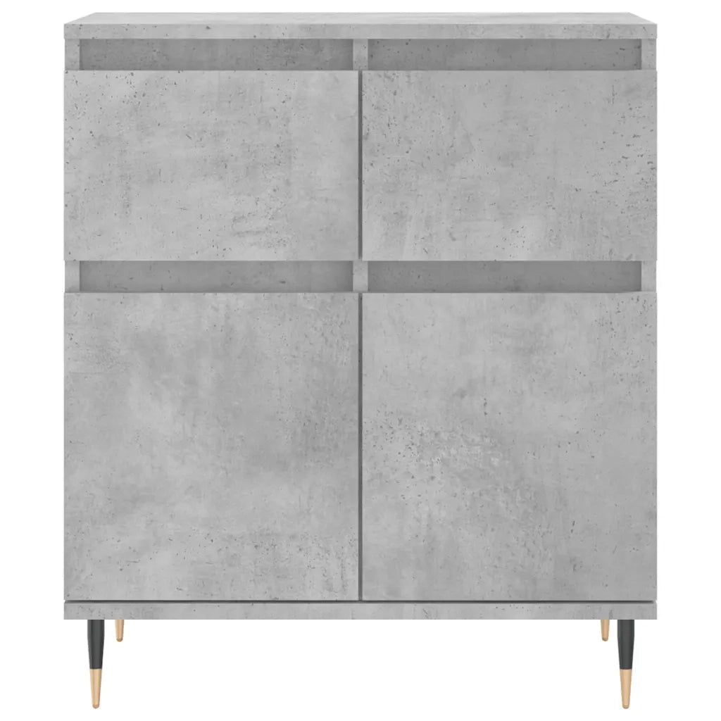 Credenza-Buffet-Armadio da cucina Grigio Cemento 60x35x70 cm in Legno Multistrato 169769