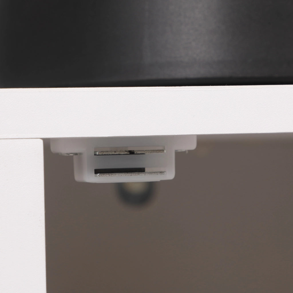 Tavolo da cucina con vetro e portabottiglie ¨C zephmum ¨C Bianco 90x37x75 cm