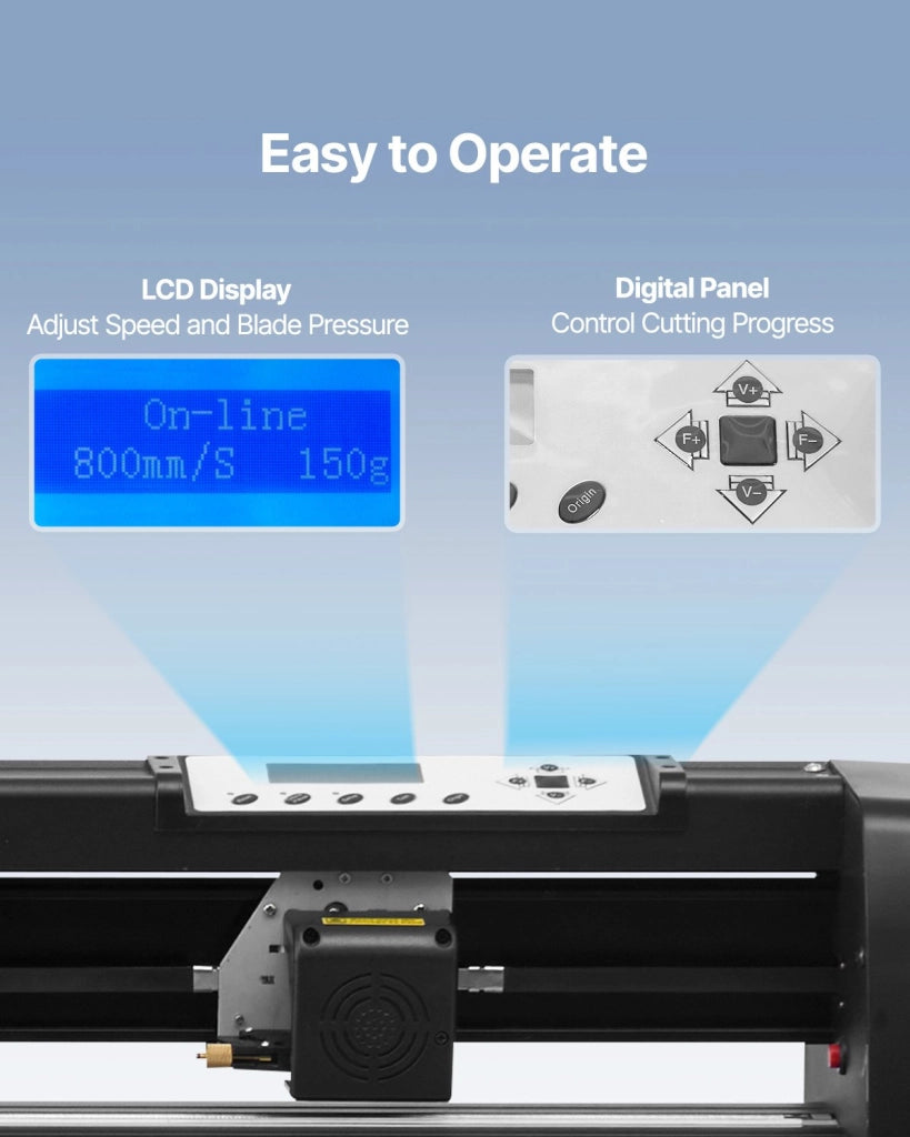 Plotter da Taglio in Vinile 1350 mm con Software Signmaster e Supporto da Pavimento Regolabile per Fai da Te