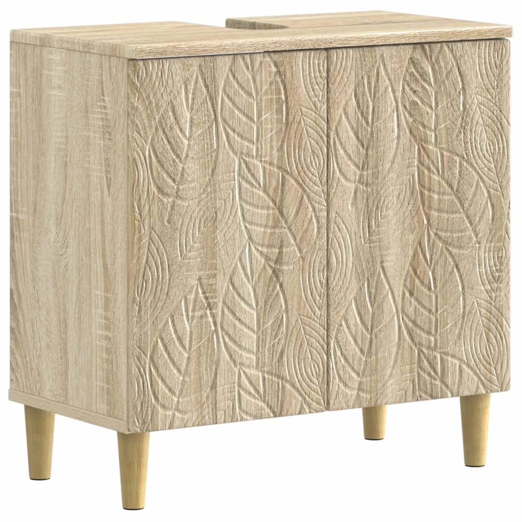 Armadio per Lavabo da Bagno DELFT Rovere Sonoma 897007
