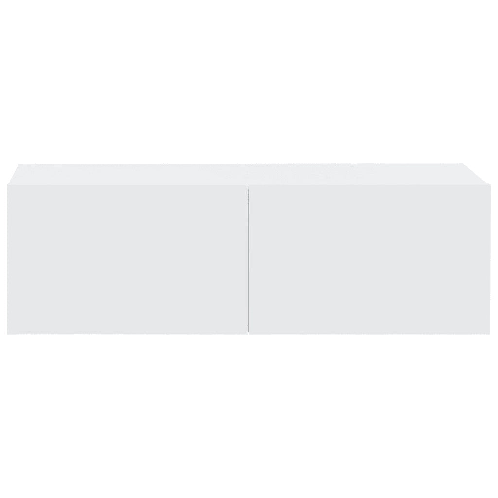 Set di Mobili Porta TV 4 pz Bianco in Legno Multistrato 3114326