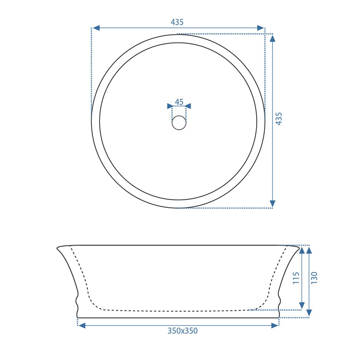 Lavabo Da Appoggio Rea Betty