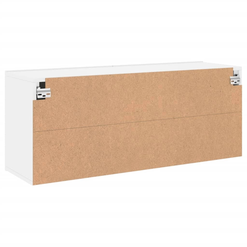 Mobile TV multimediale mensola TV mobile TV sala da pranzo soggiorno camera da letto montaggio a parete 100 x 30 x 41 cm bianco 02_0027737