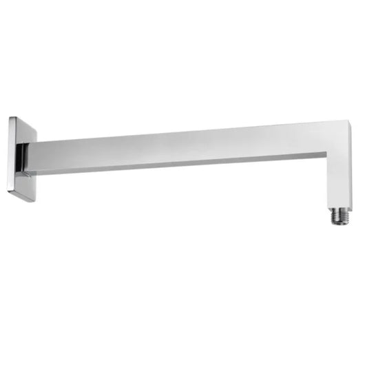 Braccio doccia ottone cromato + soffione doccia quadrato ottone cromato 200x200x8 mm