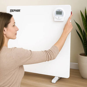 Zephir esq401 pannello riscaldante infrarossi 425w pitturabile con timer