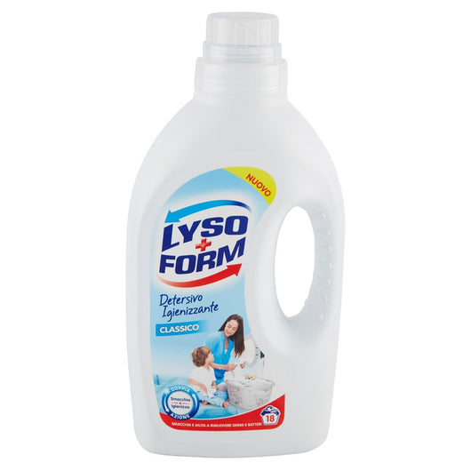 Multipack da 12 detersivi lyso form igienizzanti classici doppia azione 18 lavaggi