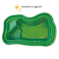 Laghetto da giardino maggiore verde e pompa gda 6000 uvc 11 watt