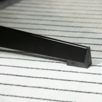 Sedia per Scrivania con Schienale in Legno e Seduta in Pelle PU Traspirante e Imbottita, 62x76.5x105 cm, Nera