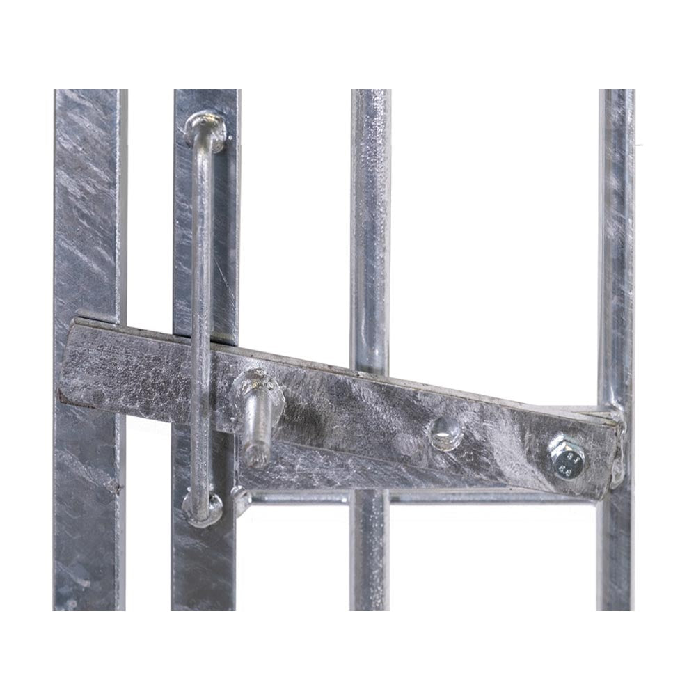 Pannello con porta tubolare per box cani con zincatura a caldo 100xh180 cm