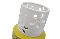 Vaso Porcellana Yellow Ring Ø Cm 14X34