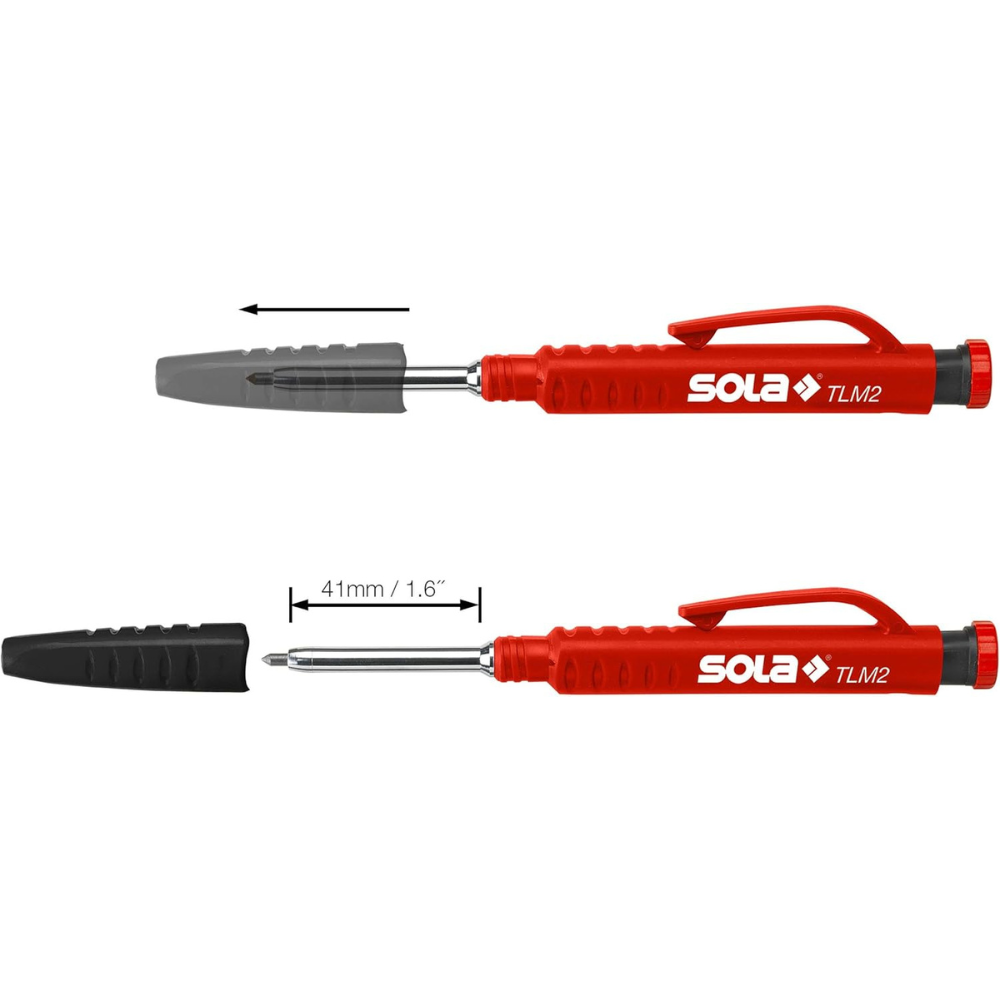 Matita meccanica tlm2 temperino integrato carta legno pietra cemento mattoni