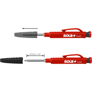 Matita meccanica tlm2 temperino integrato carta legno pietra cemento mattoni
