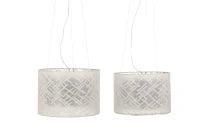 Paralumi Da Soffitto Uranus Coppia Cm Ø 40X28-36X25