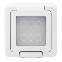 Gewiss 27401 calotta stagna combi per 2 moduli sistema ip55 grigia da parete