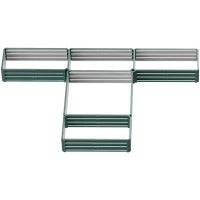 Fioriera Quadrata da Giardino in Acciaio Modulare, Set di 5 Fioriere per Verdure, Piante, Fiori, Verde