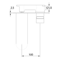 Miscelatore lavabo parete oceania ad incasso ottone colore oro satinato *** confezione 1