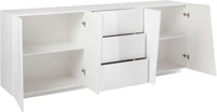 Mobile VEGA L 220 x H 86 x P 43 cm bianco lucido