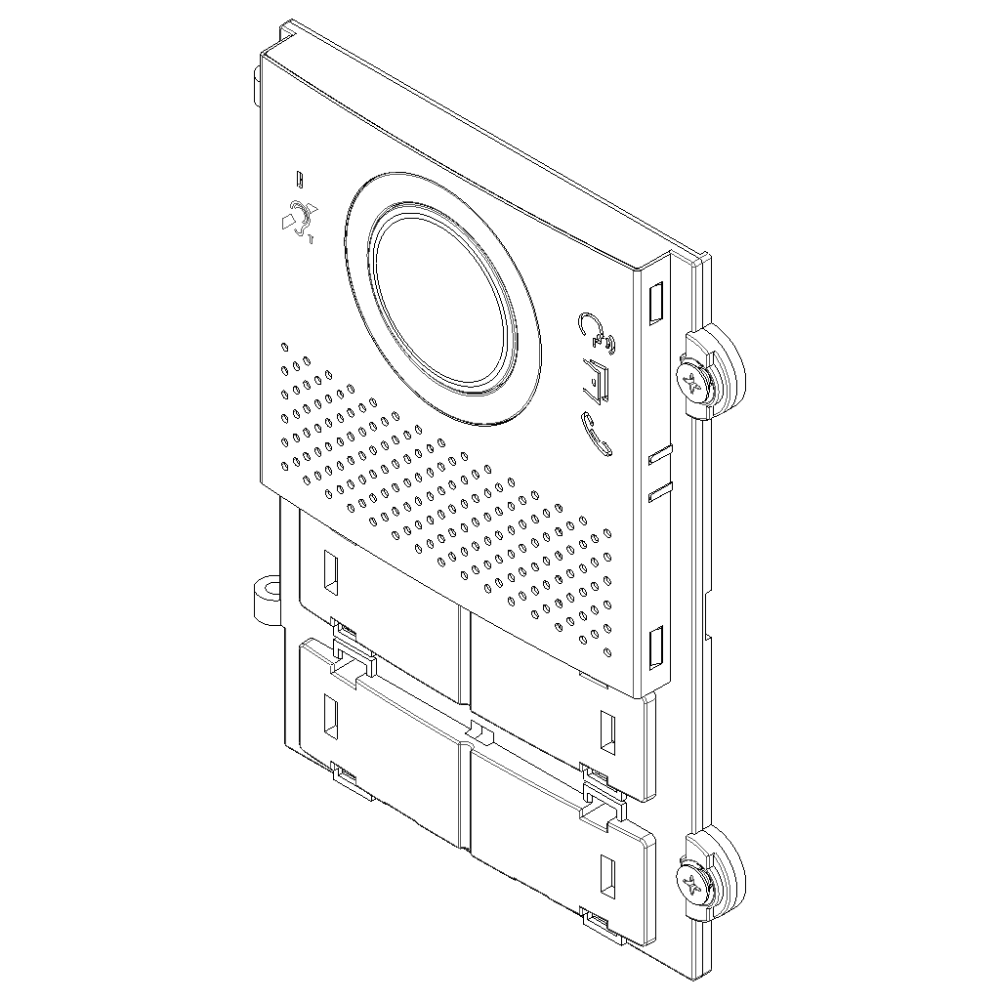 Modulo frontale audio video teleloop grigio vimar pixel 41105.01