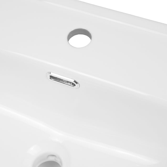 Lavabo ad incasso in ceramica bianco lucido per mobili bagno *** misure 61x46 cm, confezione 1