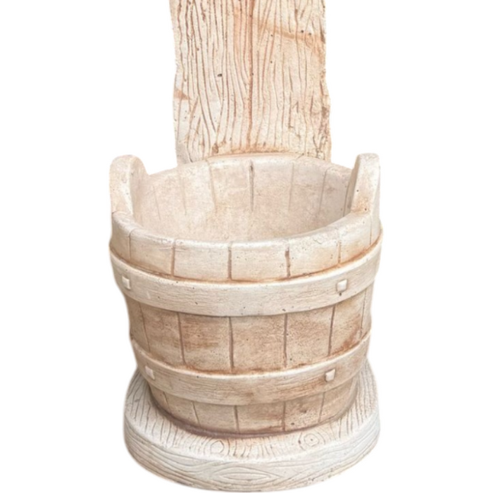 Fontana giardino calcestruzzo cemento senza rubinetto 29x36xh.89cm modello corda