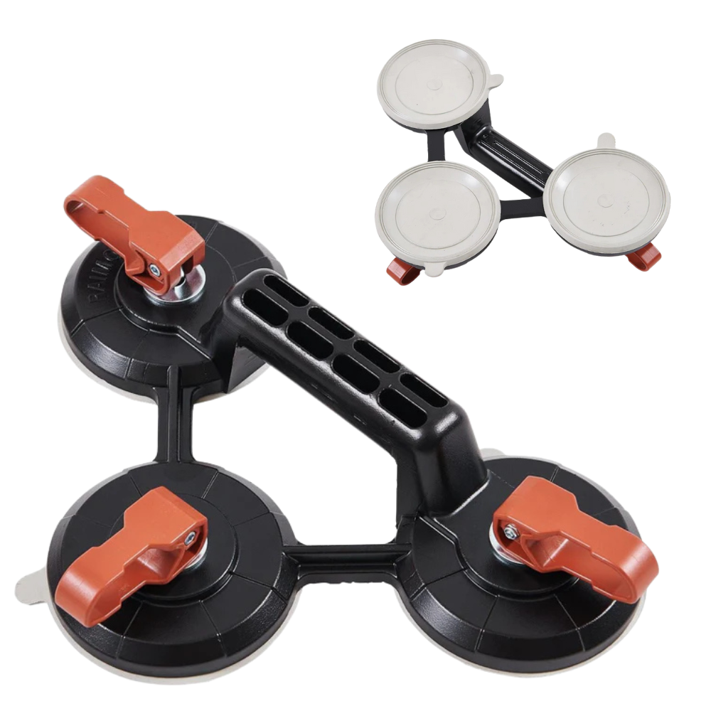 Ventosa tripla patta piastrelle superfici lisce strutturate ruvide