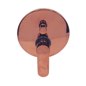 Miscelatore doccia parete oceania ad incasso con deviatore ottone oro rosa *** confezione 1