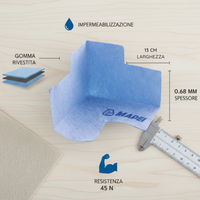 Angolare impermeabilizzazione mapeband easy 90 gradi pezzi 1