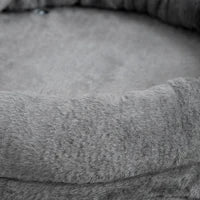 Albero Tiragraffi per Gatti con Casetta e Lettino, Pali in Sisal e Palline, 44.5x44.5x73.5cm, Grigio