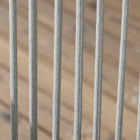 Set da Giardino con 4 Sedie con Cuscini e Tavolo da Pranzo Quadrato in Vetro, Grigio Scuro