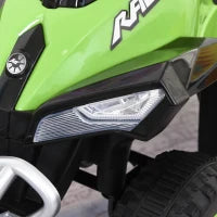 Quad per Bambini 18-36 Mesi a Spinta Manuale con Suoi Integrati, in PP e Metallo, 44x67.5x38 cm, Verde