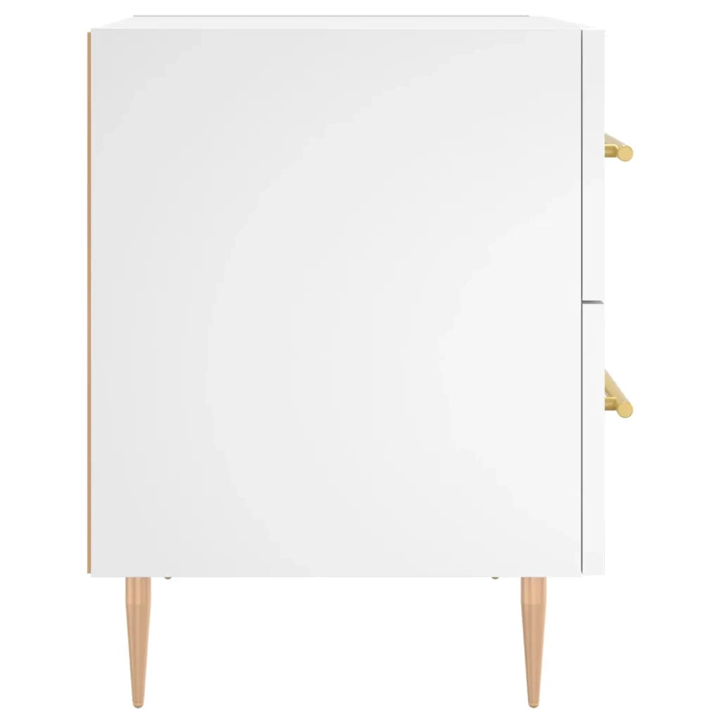 Comodini 2 pz Bianchi 40x35x47,5 cm in Legno Multistrato 827277