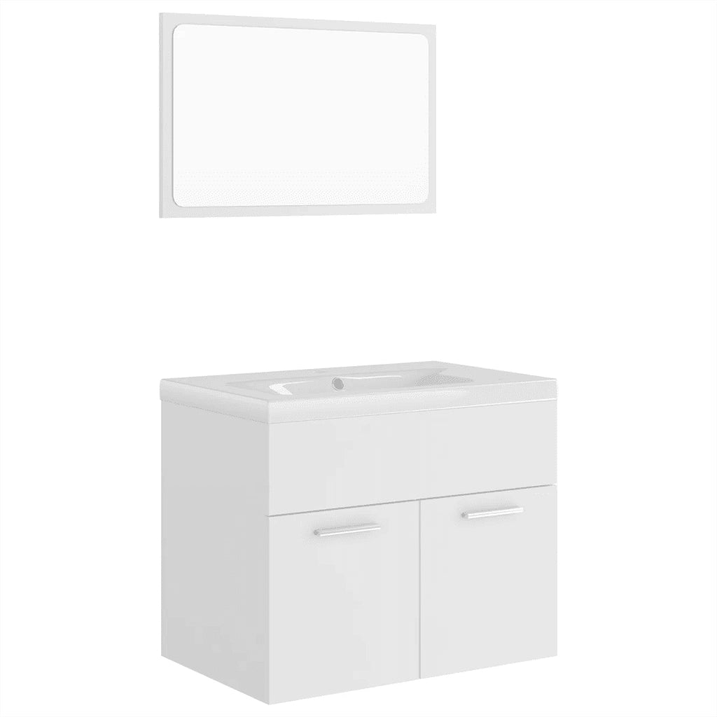 Set Mobili da Bagno Bianco in Truciolato cod mxl 71901