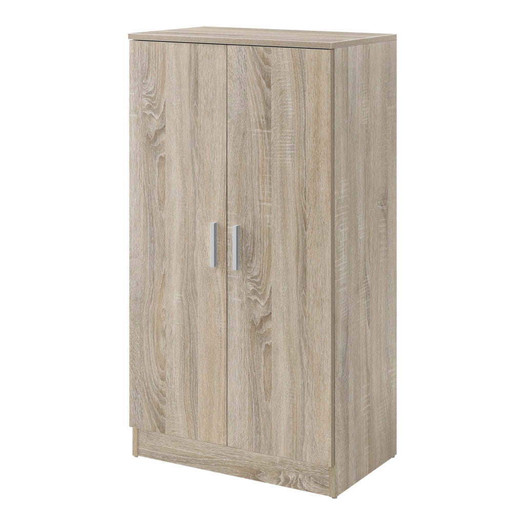 Armadio Portascarpe Notribontaa con 7 Scomparti Scarpiera 108 x 55 x 35 cm - Effetto Rovere Sonoma [en.casa]