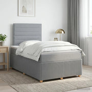 Letto box spring con materasso Grigio Chiaro 120 x 190 cm 3454340