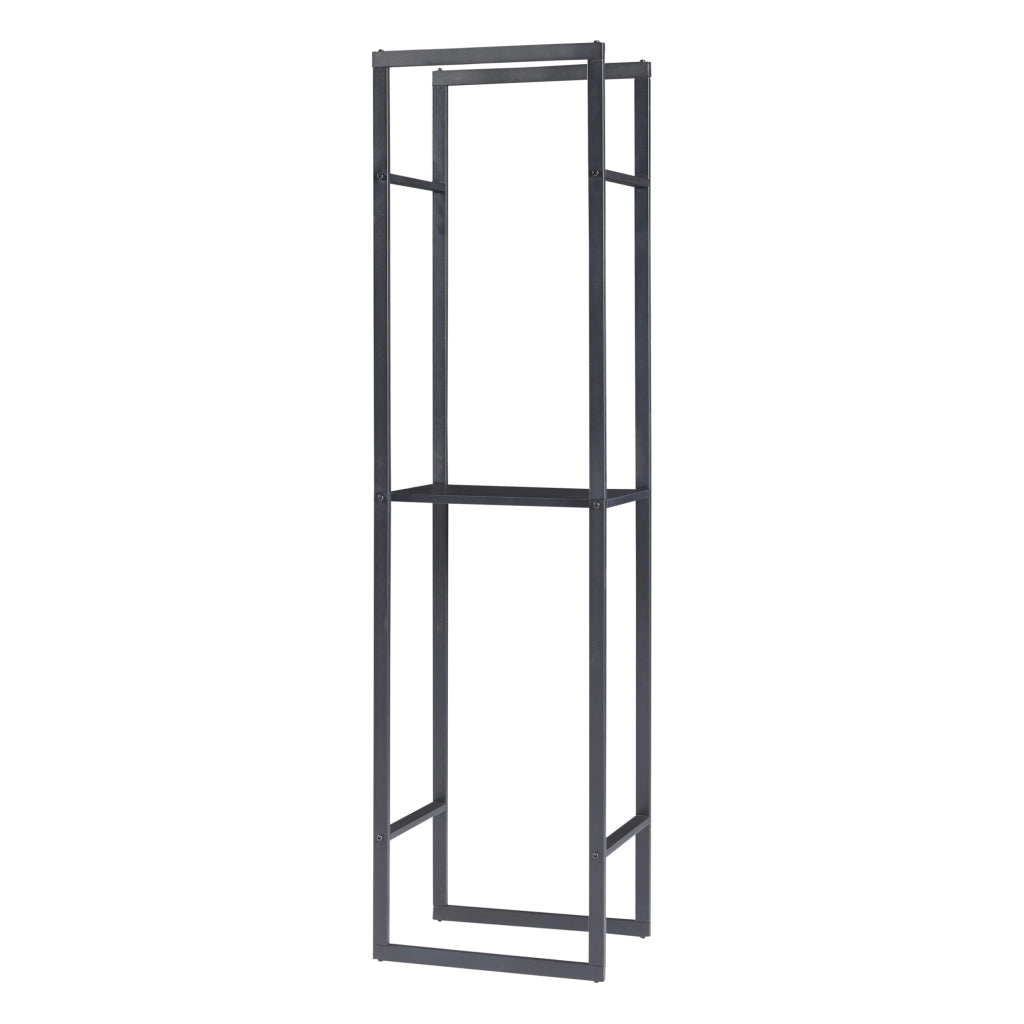 Mobile Portalegna Ulvila per Camino 170 x 45 x 30 cm Nero [en.casa]