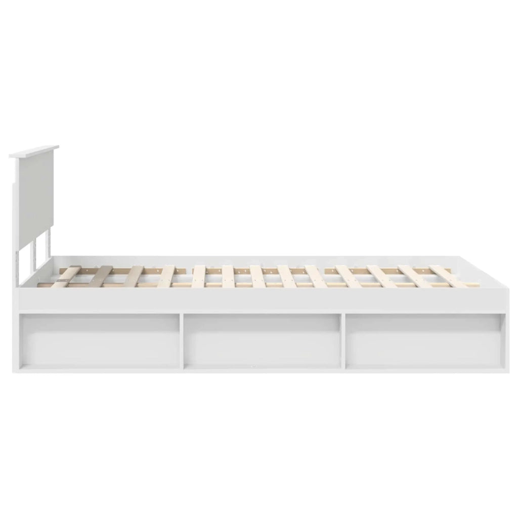 Struttura del letto Bianco 120 x 190 cm Legno multistrato 3407895