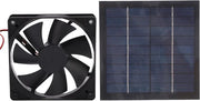 Ventilatore solare Mini Ventilatore Impermeabile 20W Pannello solare e Ventilatore di aspirazione per pollaio, recinti per cani, capanne, tetto, finestrini di auto, garage e uscite.