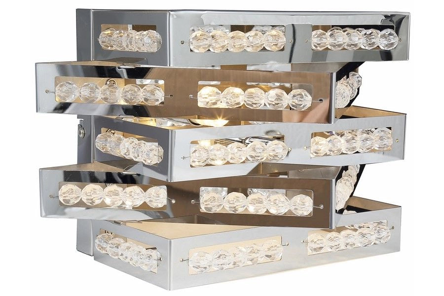 Applique moderna Marcella glamour 2xG9 33W cromata Reality