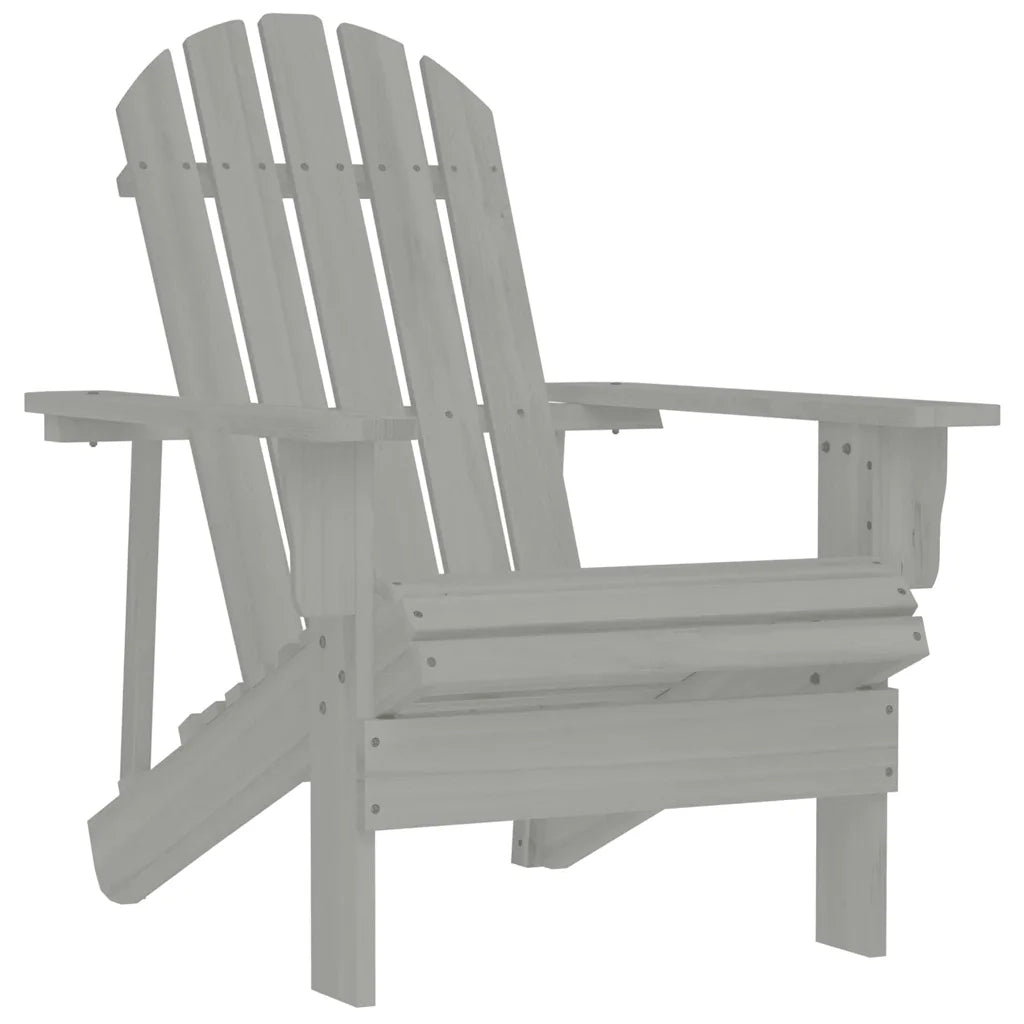 Sedia da Giardino in Legno Grigio cod mxl 18350