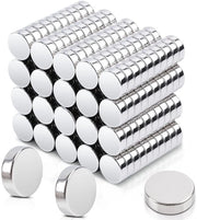 200 Pezzi 10x3mm, Extra Forti, Rondi, Mini, Ideali per Tavole Magnetiche, Frigoriferi, Tabelloni, Pannelli Whiteboard, Pannelli di Punti, Ufficio