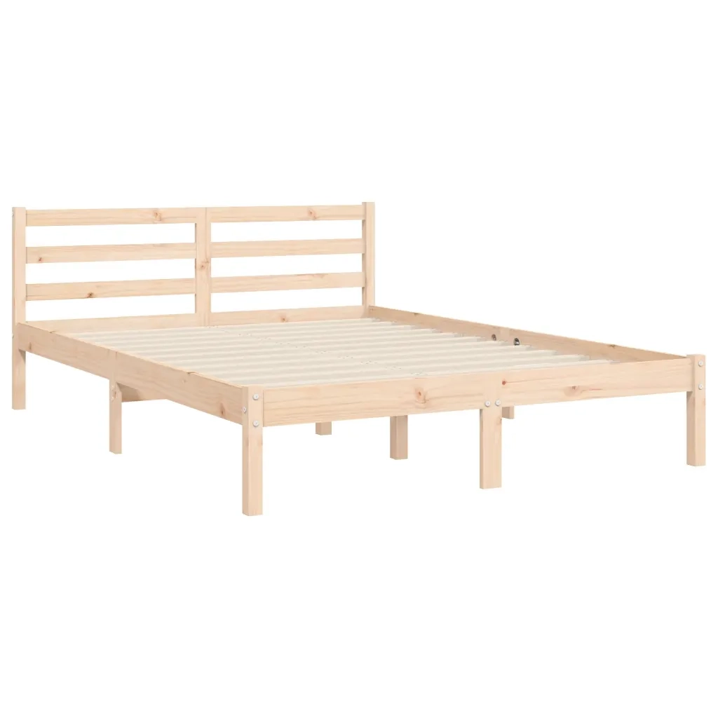 Giroletto con Testiera Small Double-Struttura Letto in Legno Massello 479597